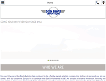 Tablet Screenshot of dondavisaviation.com